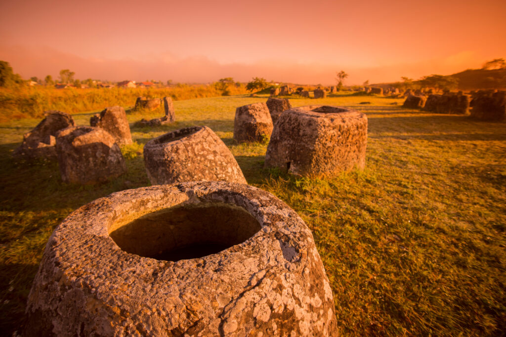 La plaine des jarres ou plateau du Tran Ninh au Laos