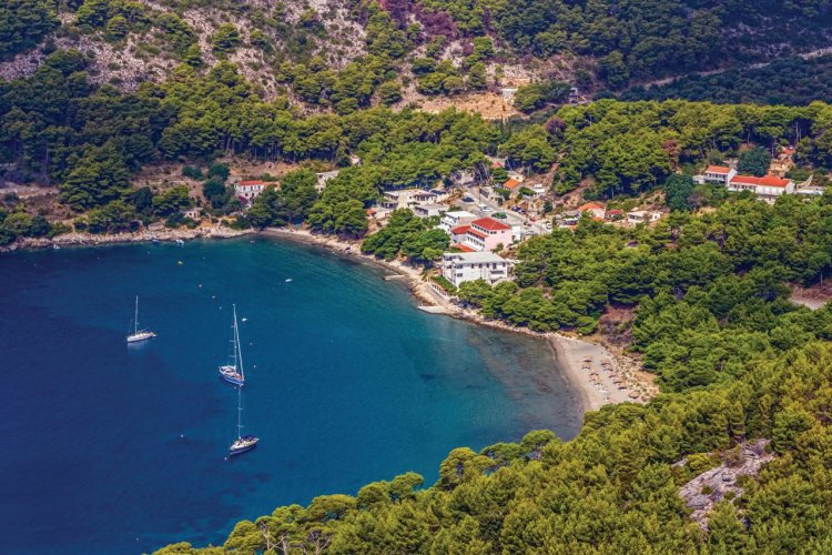 Vue aérienne du parc de Mljet. - © Jasmina Mihoc - iStockphoto