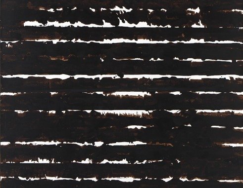Encre sur papier 65,9 x 50,3 cm, 1961 musée Soulages, donation Pierre et Colette Soulages. Rodez agglomération - © DR