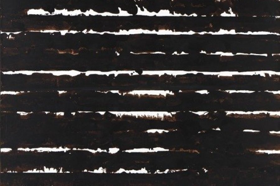 Encre sur papier 65,9 x 50,3 cm, 1961 musée Soulages, donation Pierre et Colette Soulages. Rodez agglomération