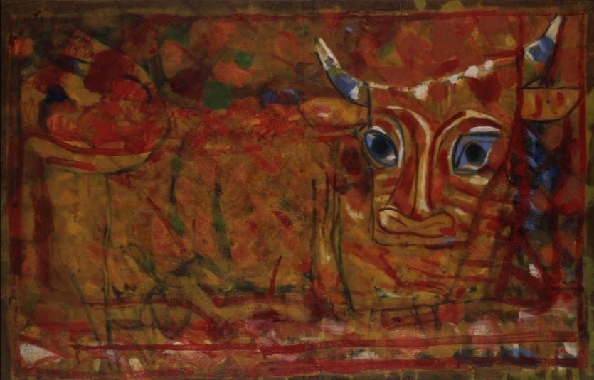- © Roger Bissière, La Vache, 1944. DR