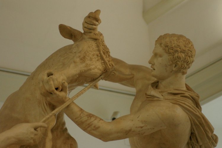 Taureau Farnése au musée national archéologique. - © Stéphan SZEREMETA