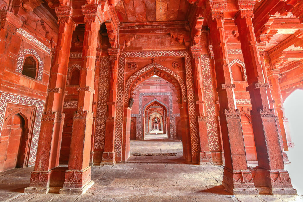 Muraille rouge de Fatehpur Sikri 