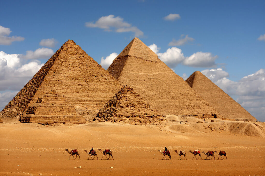 Pyramides de Gizeh en Égypte