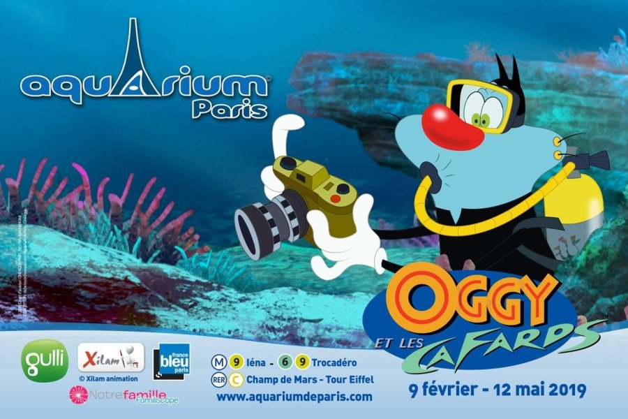 Oggy et les Cafards à l'Aquarium de Paris
