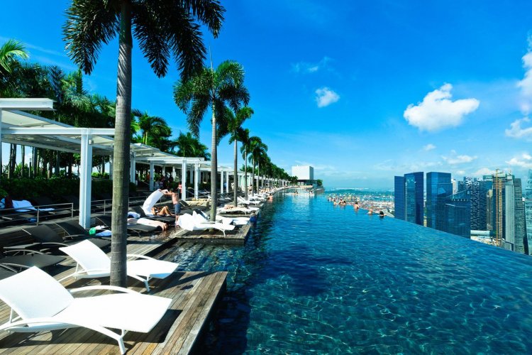 La piscine du Marina Bay Sands, Singapour - © Marina Bay Sands