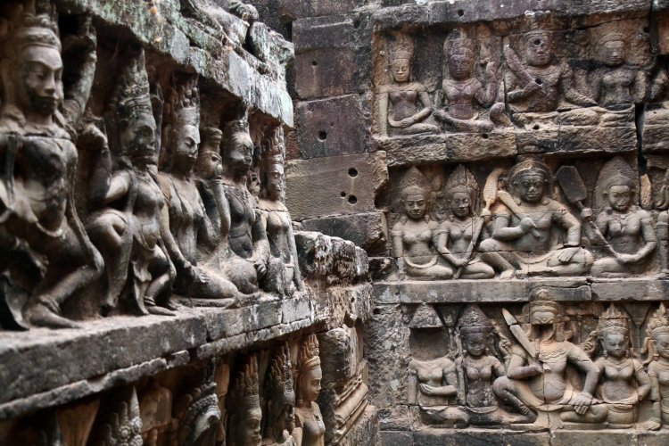 Détail du temple Bayon, Angkor - © Stéphan Szeremeta
