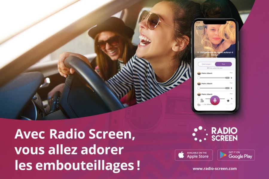 Radio Screen, l'application qui rend nos trajets plus fun !