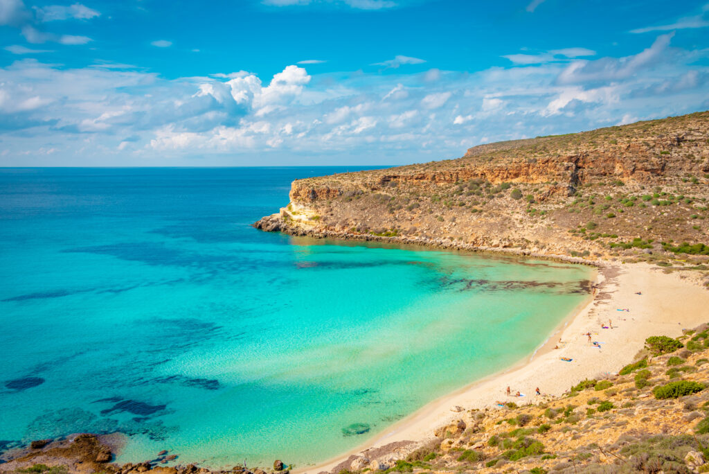 La spiaggia dei conigli de Lampedusa, en Sicile