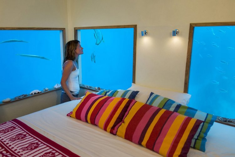 L'underwater room du Manta Resort, Zanzibar - © The Manta Underwater Room, Pemba Island