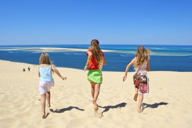 Enfants sur la dune du Pilat