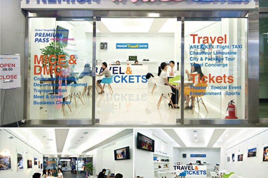 Aperçu du centre Premium Travel pour les voyageurs.