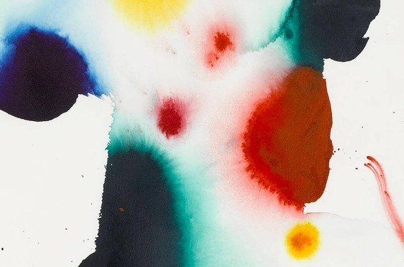 Sam Francis, Sans titre, 1971, aquarelle sur papier, Marseille, musée Cantini - © 2019 Sam Francis Foundation, California / Adagp, Paris © Musées de Marseille / Photo David Giancatarina (Détail)