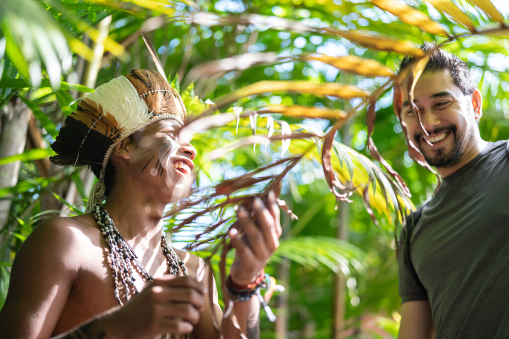 Beautiful shooting of how Brazilian Native lives in Brazil Sustainable Lifestyle