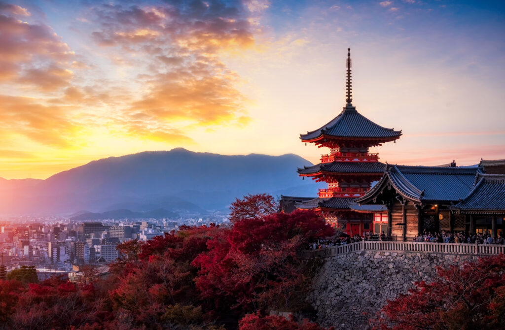 Coucher de soleil sur Kyoto - Japon
