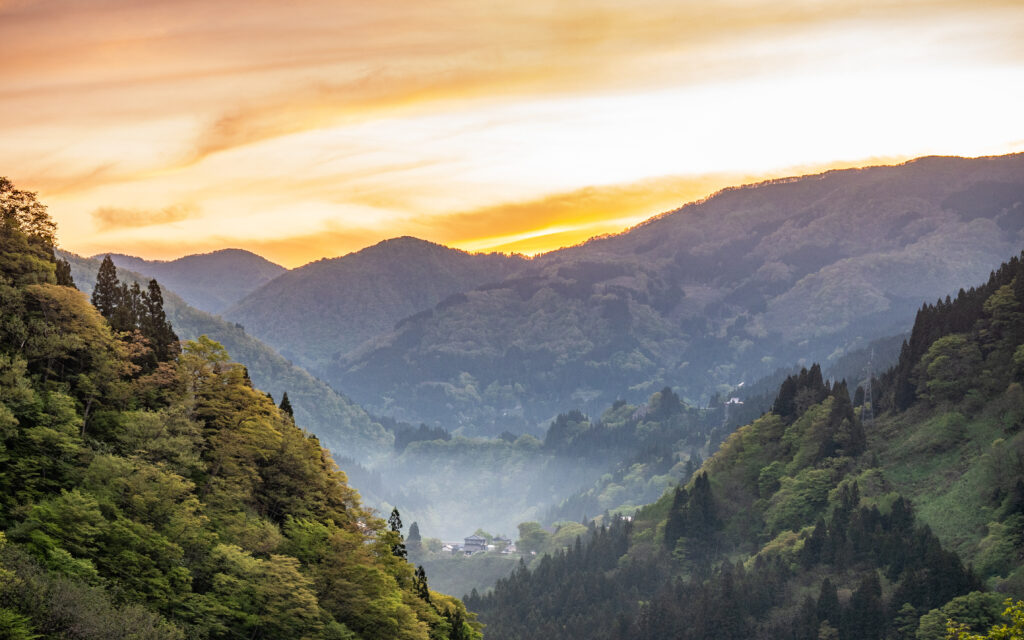 Coucher de soleil sur les Alpes japonaises - que faire Japon ?