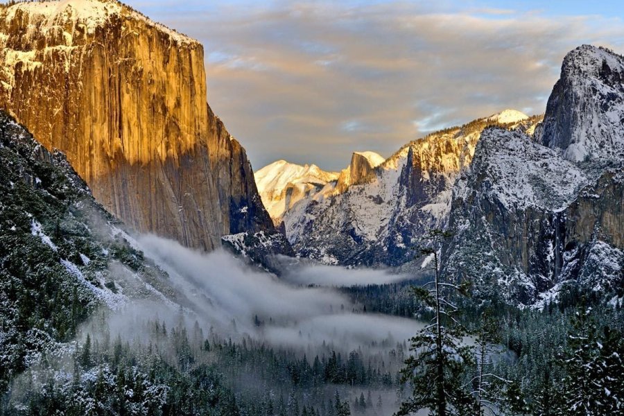 Parc Yosemite en hiver