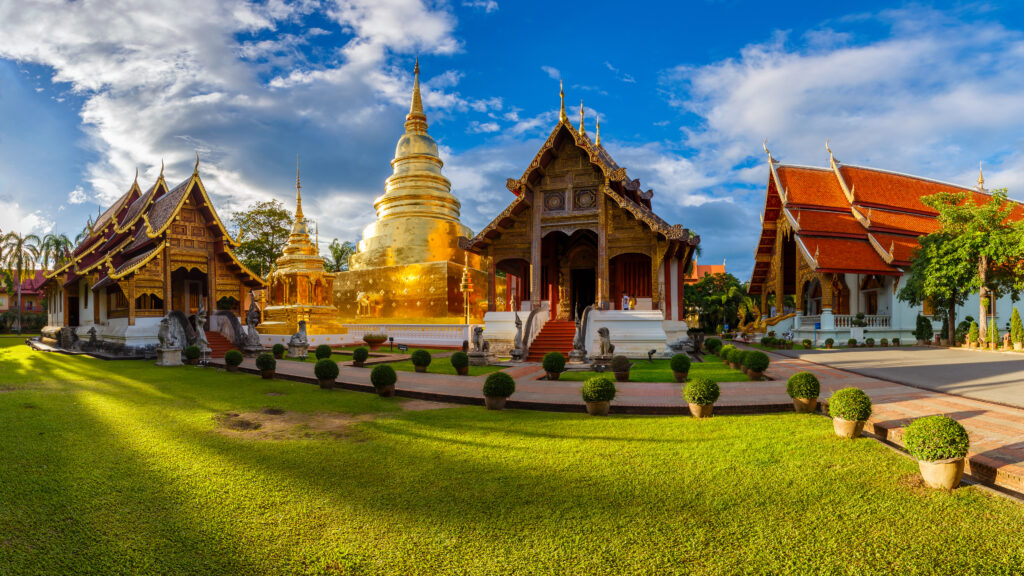 Temples Wat Phra Singh à Chiang Mai - Thailande du Nord