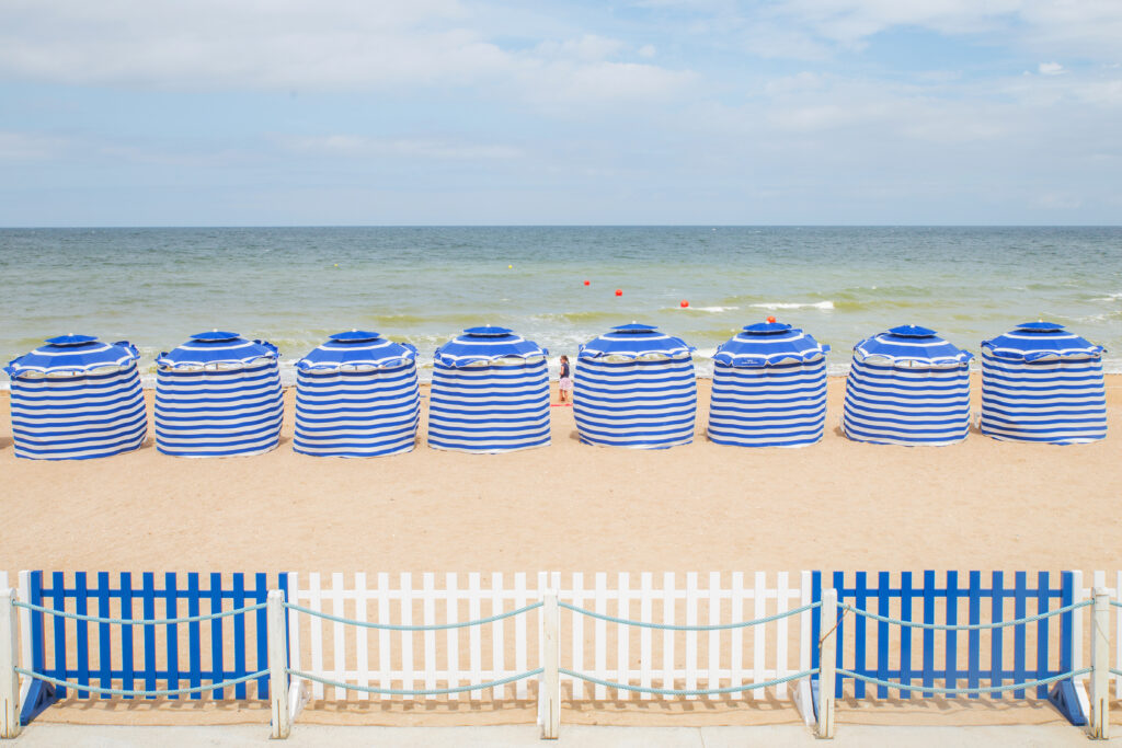 La plage de Cabourg, Calvados, Normandie