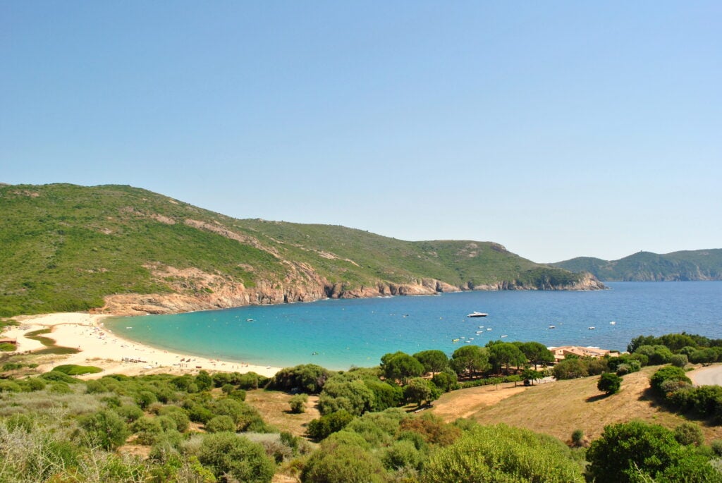 La plage d'Arone en Corse