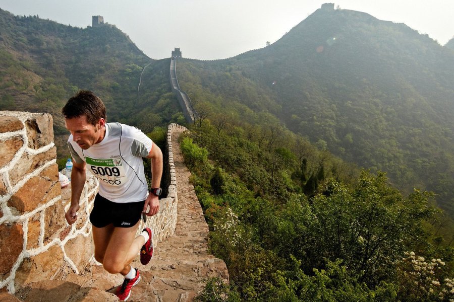 Le marathon de la grande muraille de Chine