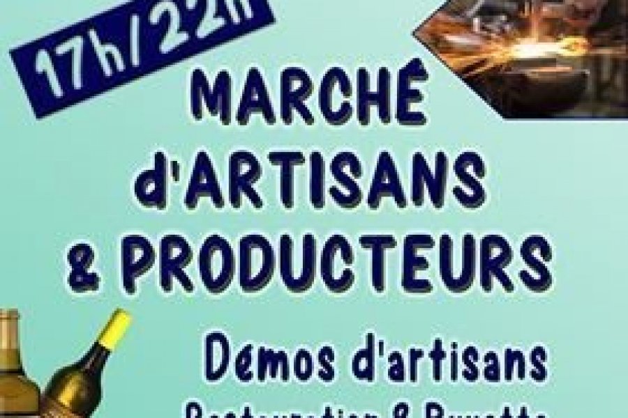 Un sympathique marché estival.