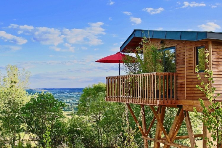 Chambre avec vue panoramique - © Domaine des Prés Verts