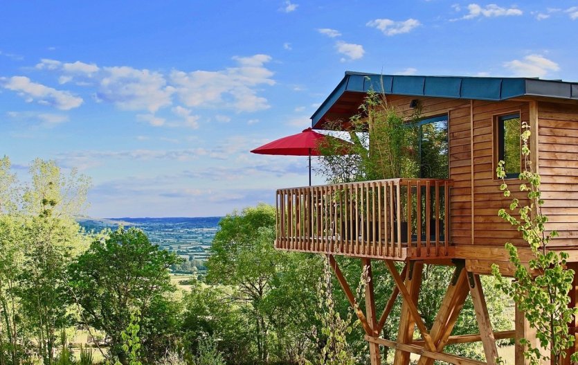 Chambre avec vue panoramique - © Domaine des Prés Verts
