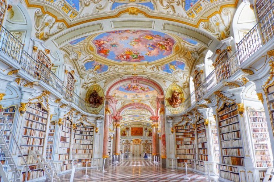 La bibliothèque de l'abbaye d'Admont en Autriche.
