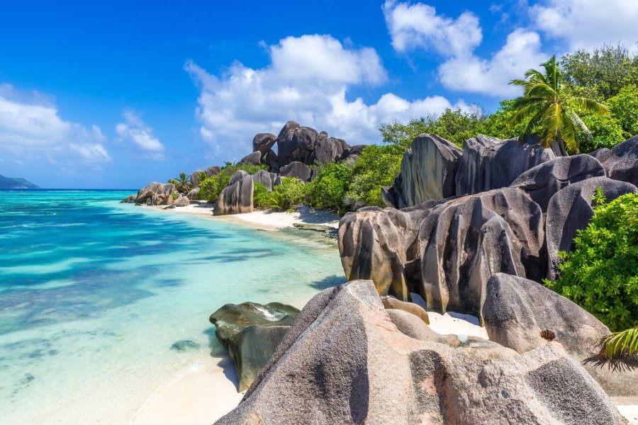 Anse Source d'Argent sur l'île de la Digue