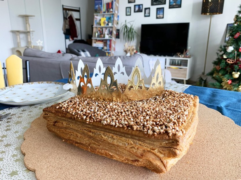 La galette des rois pommes cidre et sarrasin de la pâtisserie 16h30 à Rennes - © Laëtitia STEIMETZ