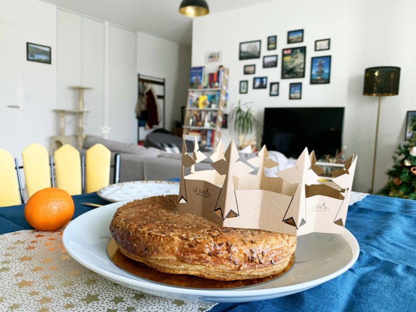 La galette des rois mandarine de la pâtisserie Le Daniel à Rennes - © Laëtitia STEIMETZ