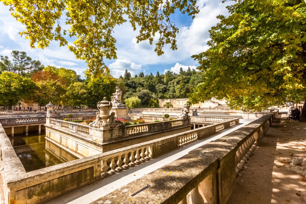 Les jardins de la Fontaine, Nîmes, Gard, France