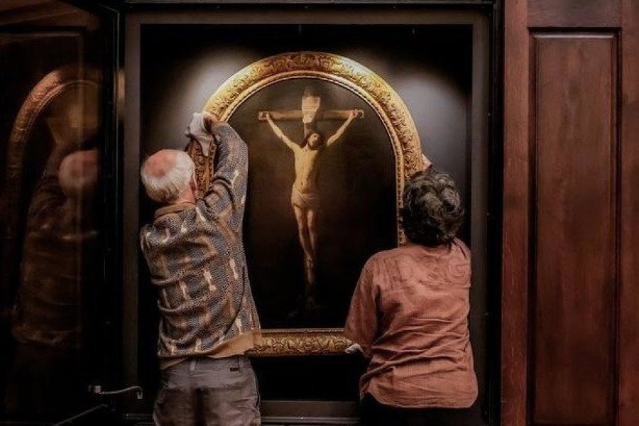 Un Christ de Rembrandt retrouve sa place dans la collégiale du Mas-d'Agenais