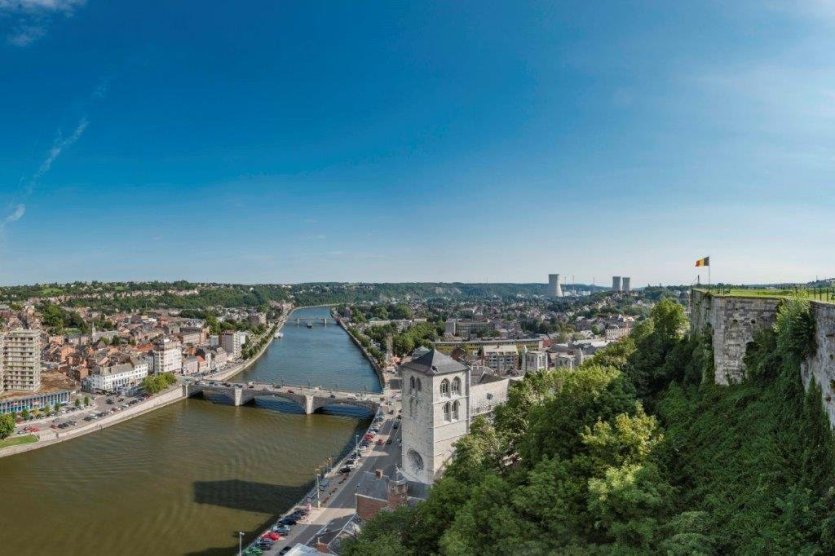 Panorama depuis le sommet du Fort de Huy - © JM Léonard