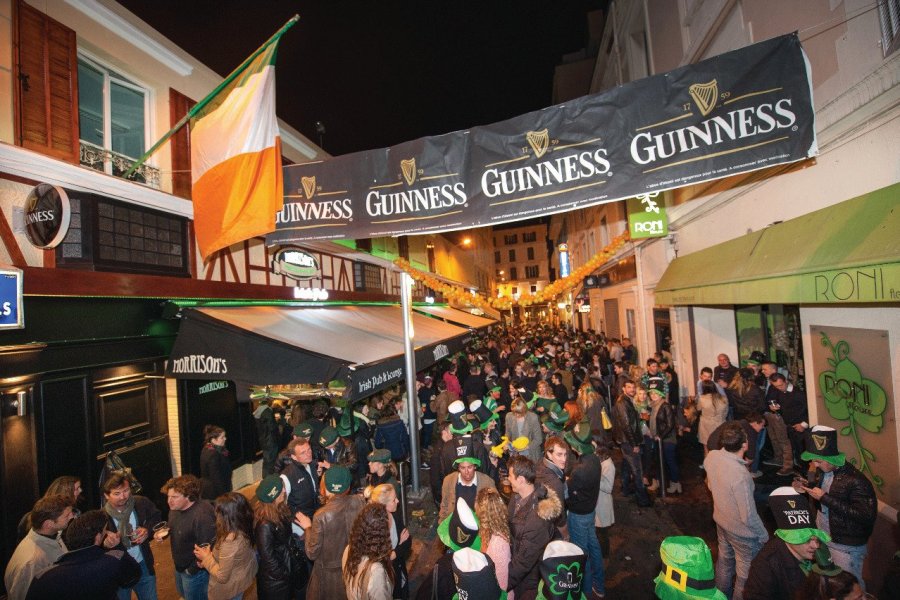 Venez fêter la St Patrick à Cannes, mardi 17 mars