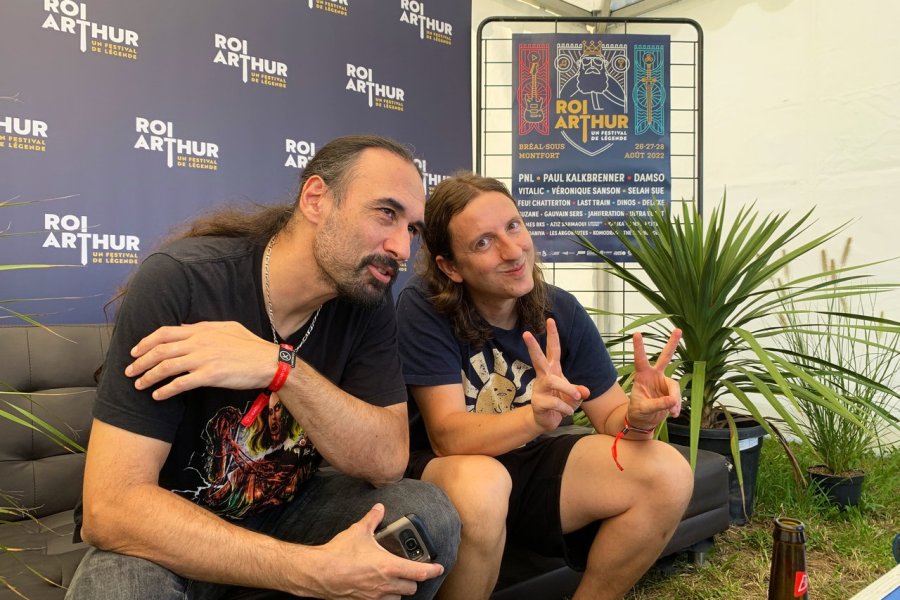 Manard et Fétus du groupe Ultra Vomit au festival du Roi Arthur - 2022