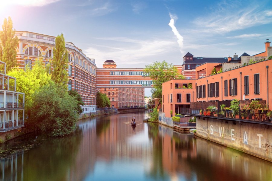 Quartier culturel de friches industrielles réhabilitées