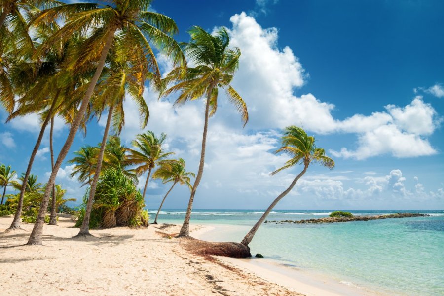 Plage de la Caravelle en Guadeloupe