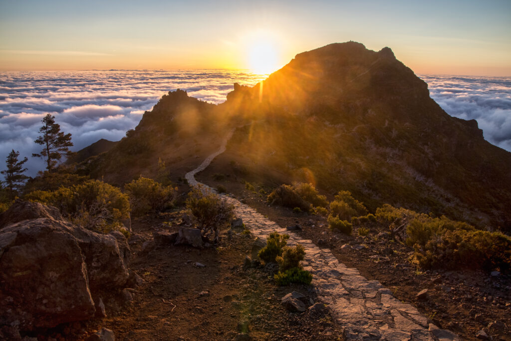 Coucher de soleil au Pico Ruivo - Madère