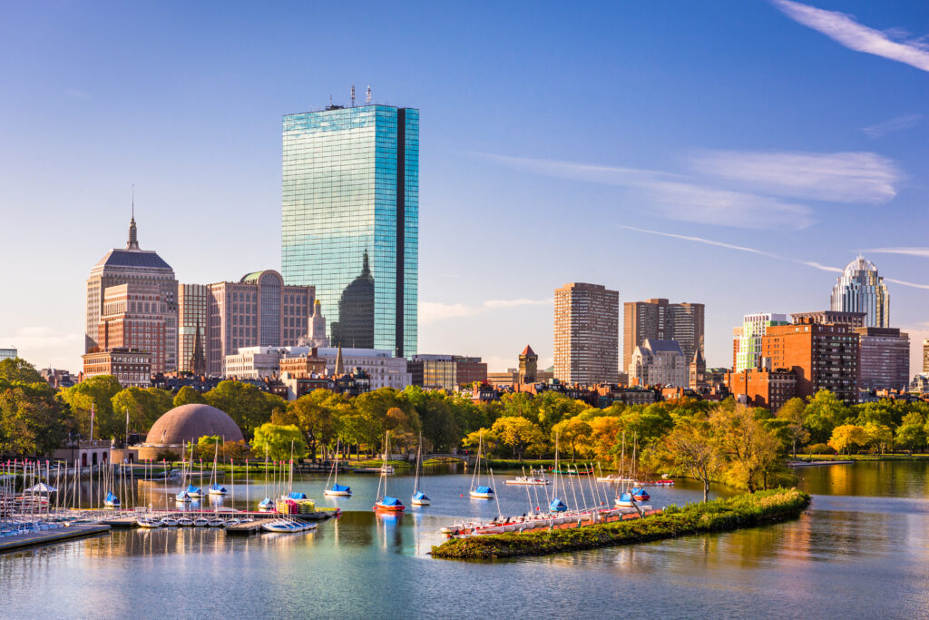 Ville de Boston dans le Massachusetts