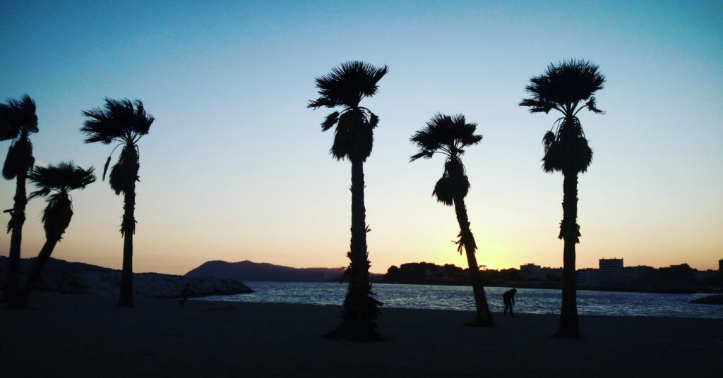 plage du Mourillon à Toulon