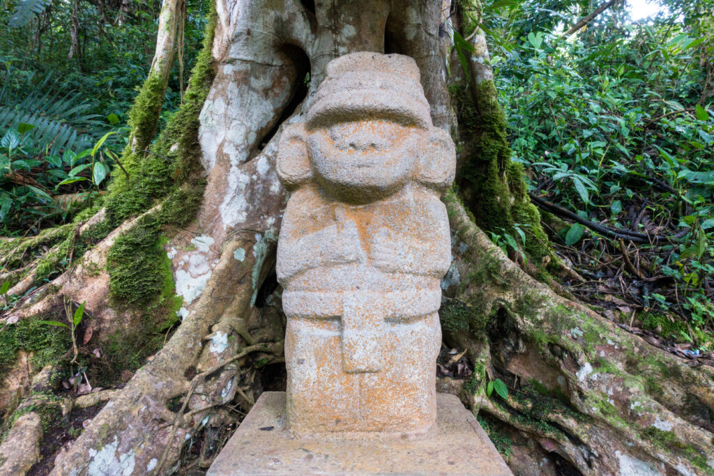 Sculpture dans le parc archÃ©ologique de Tierradentro