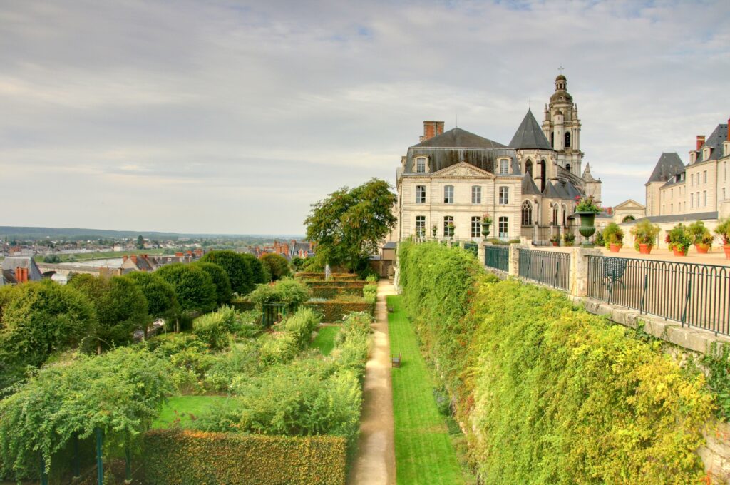 les jardins de l'évêché à Blois