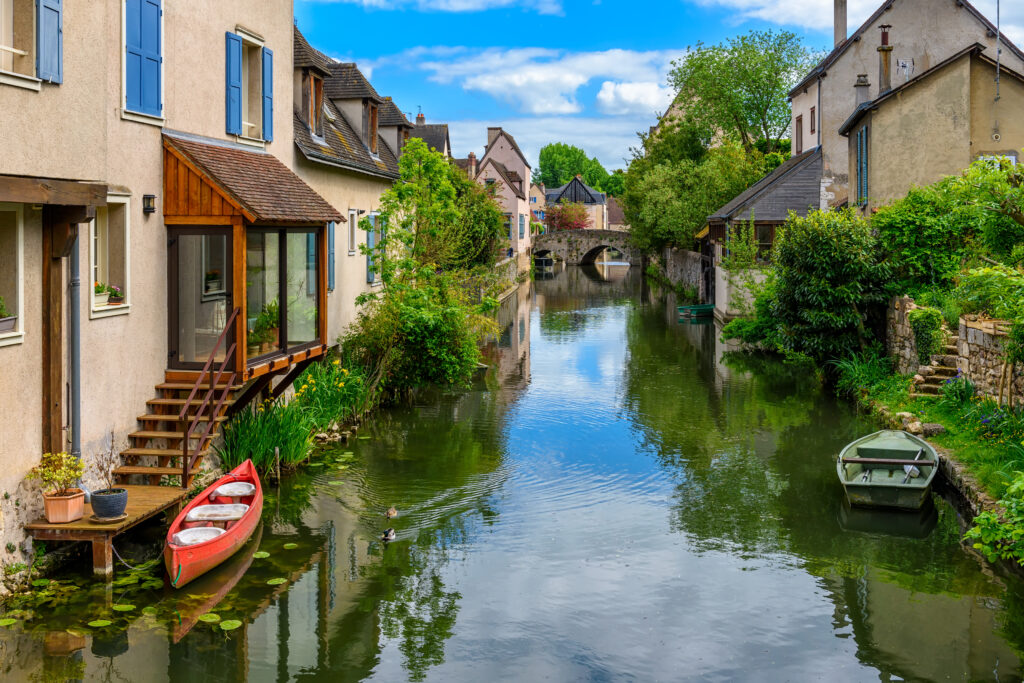 Bateau sur l'Eure à Chartres