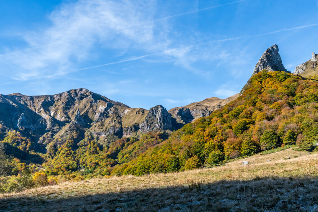 La chaine du Sancy depuis la vallée de Chaudefour