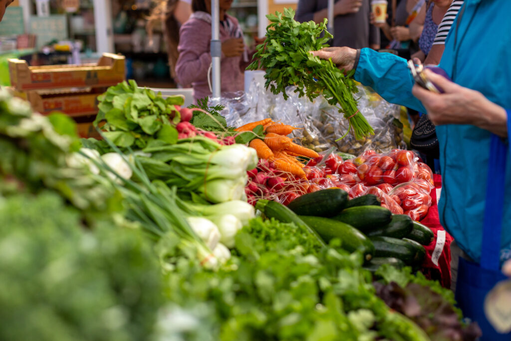 Étal de légumes