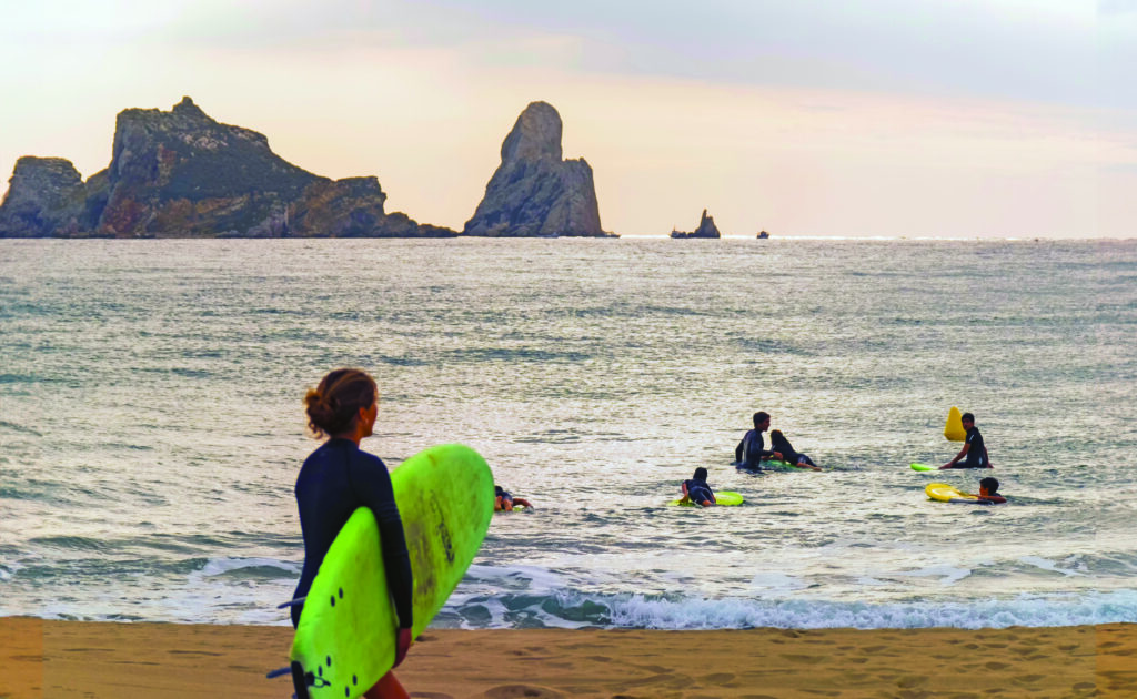 Surf sur la plage de l'Estartit