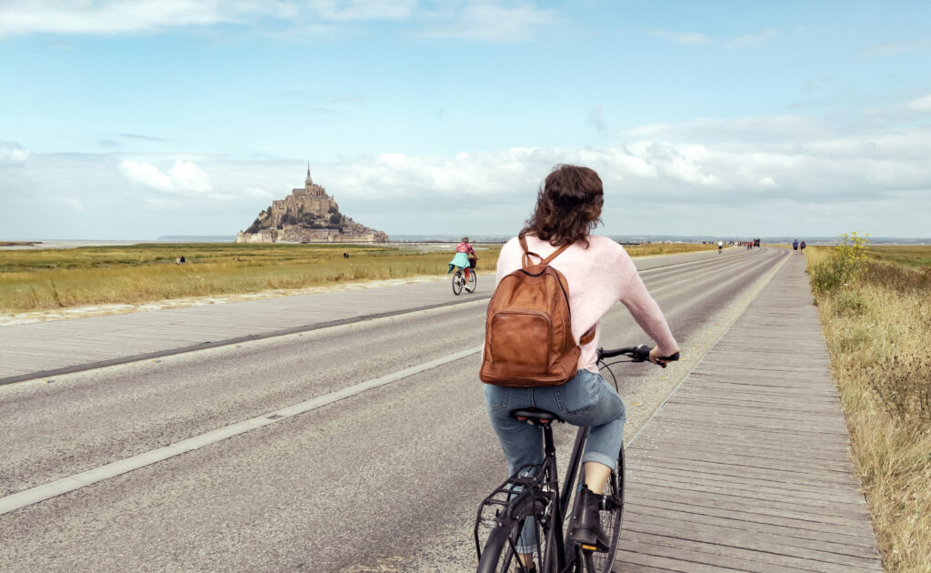 Vélo au Mont Saint Michel