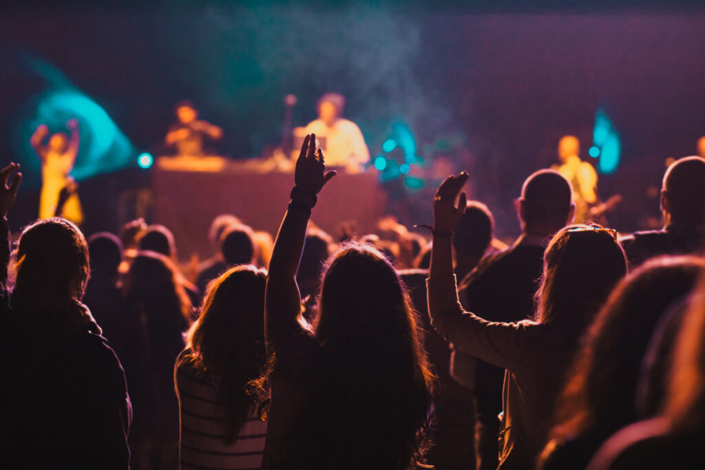 Concert à un festival